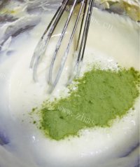 抹茶燕麦饼干做法图解3)