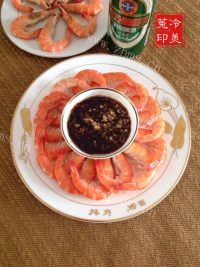 美味的白灼虾做法图解14)