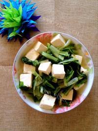 香飘十里的小白菜炖豆腐做法图解9)