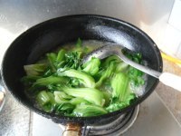清脆的香菇油菜做法图解4)