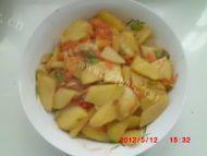 家常菜土豆片炒西红柿