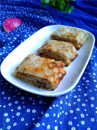 层次感火龙果煎饼做法图解9)