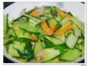 家常菜肉片黄瓜