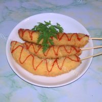 美味的炸香蕉做法图解8)