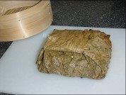 喷香荷叶饭做法图解3)