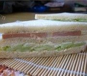 可口的火腿三明治