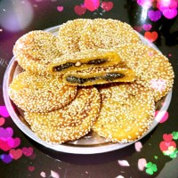 南瓜芝麻糯米饼