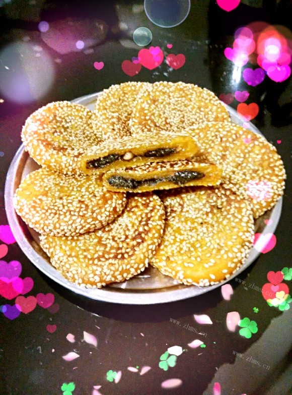 南瓜芝麻糯米饼