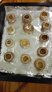 简单的烤蘑菇