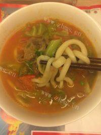 自己做的西红柿牛肉面