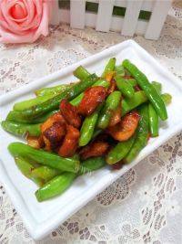 味道不错的四季豆炒肉