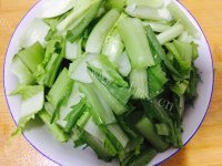 家常菜蒜香青菜做法图解1)
