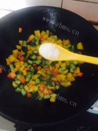 家常菜素炒三鲜做法图解6)