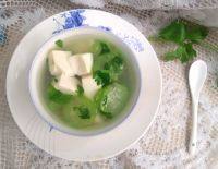家常菜丝瓜豆腐汤