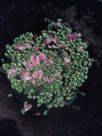 家常菜青豆炒肉做法图解6)