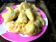 自己做的南瓜饺子
