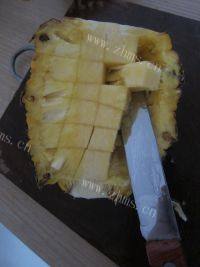 自制菠萝八宝饭做法图解3)