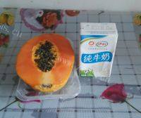 #爱美食#木瓜牛奶做法图解1)