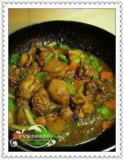 美味的孜然炖鸡块