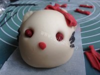 创意Hello kitty 豆沙包做法图解13)