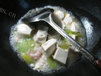 经典虾仁莴笋煮豆腐的做法图解六