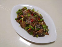 美味的凉拌麻辣牛肉
