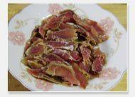 家常菜咸肉蒸百叶做法图解2)