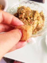 家常菜油豆腐塞肉做法图解9)