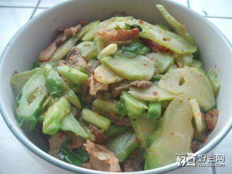 儿菜炒肉片