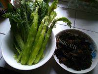 家常菜青笋木耳肉片做法图解1)