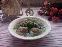 家常菜青菜肉丸汤