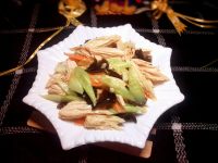 家常菜黄瓜拌腐竹