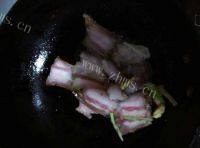 家常菜杏鲍菇炒腊肉做法图解4)