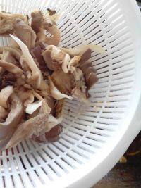 家常菜蘑菇炒菠菜做法图解4)
