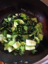 美味的炒青菜做法图解3)