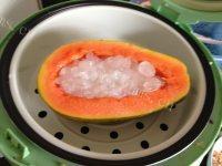 木瓜炖雪蛤做法图解4)