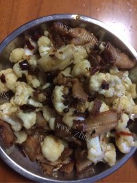 家常菜五花肉炒花菜