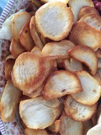 美味油炸茨菇片做法图解5)