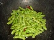 下酒菜水煮毛豆节