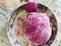 自制紫薯饼做法图解6)