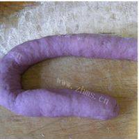 自制紫薯玫瑰花馒头的做法图解八