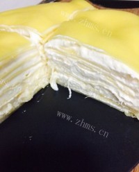五味俱全的榴莲千层蛋糕做法图解5)