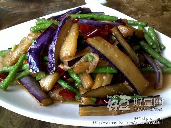 茄子炒长豆角
