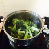 家常菜芝士焗西兰花做法图解3)