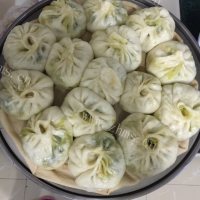 美味的韭菜鸡蛋馅包子