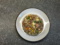 香嫩的樱花虾蛋炒饭做法图解11)