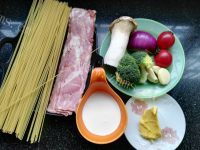 美味的培根奶油意面#百味来做法图解1)