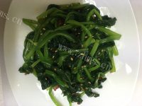 美味的凉拌菠菜做法图解3)