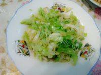 家常菜清炒包菜丝