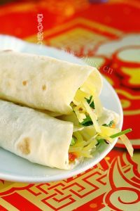 五味俱全的土豆丝卷饼做法图解12)